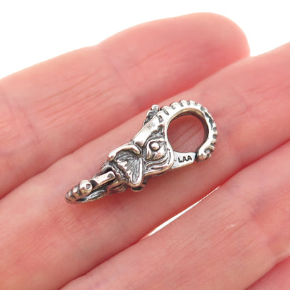 Trollbeads LAA Sterling Silver Bracelet / Necklace Elephant Lobster Lock Clasp