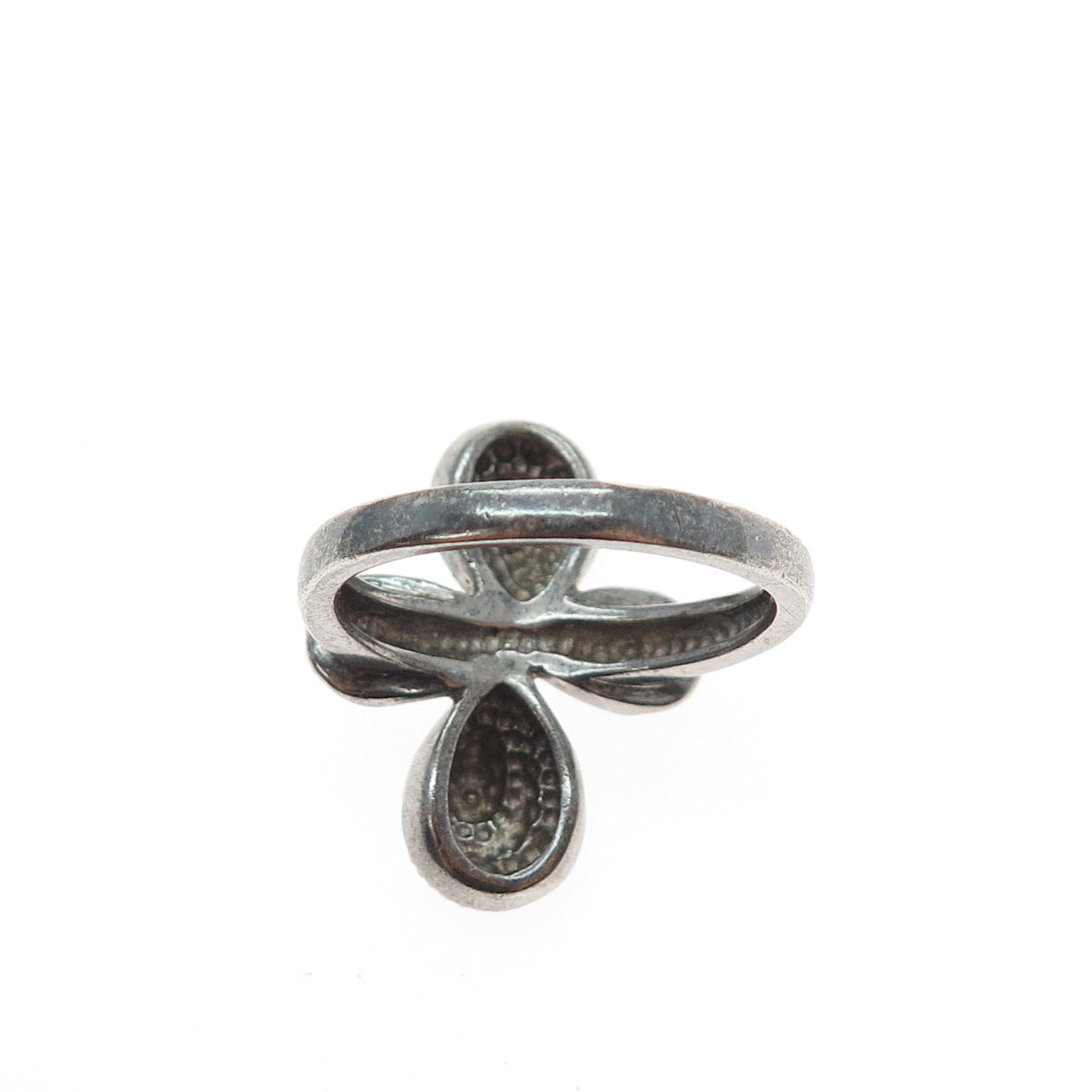 925 Sterling Silver Vintage MRB Butterfly Oxidized Ring Size 9.5