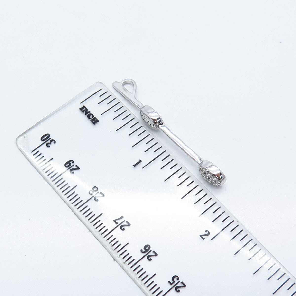925 Sterling Silver C Z Slide Pendant