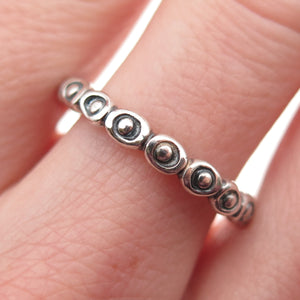 PANDORA 925 Sterling Silver Celebration Band Ring Size 7.5
