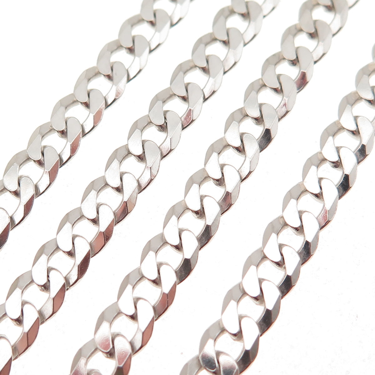 Karizia Spa KA-1772 925 Sterling Silver Italy Curb Chain Necklace 20"