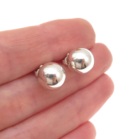 Tiffany & Co. 925 Sterling Silver Vintage HardWear 10mm Ball Stud Earrings