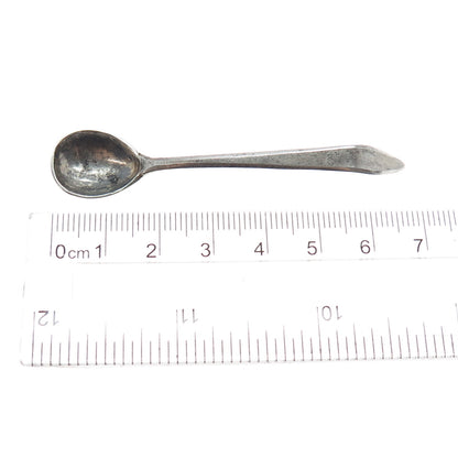 875 Silver Antique Art Deco Estonia Salt & Spices Spoon