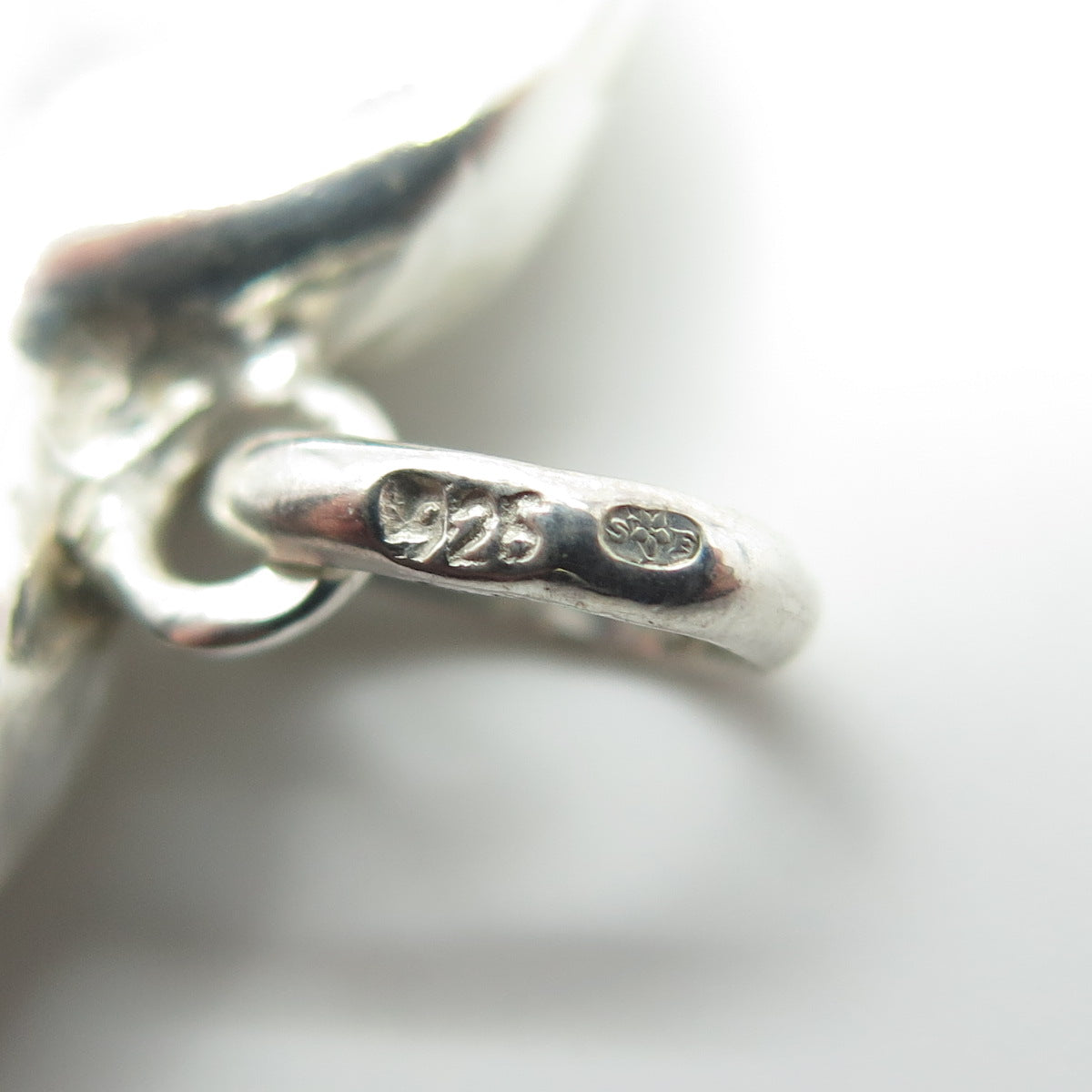 925 Sterling Silver Vintage Puffy Heart Pendant