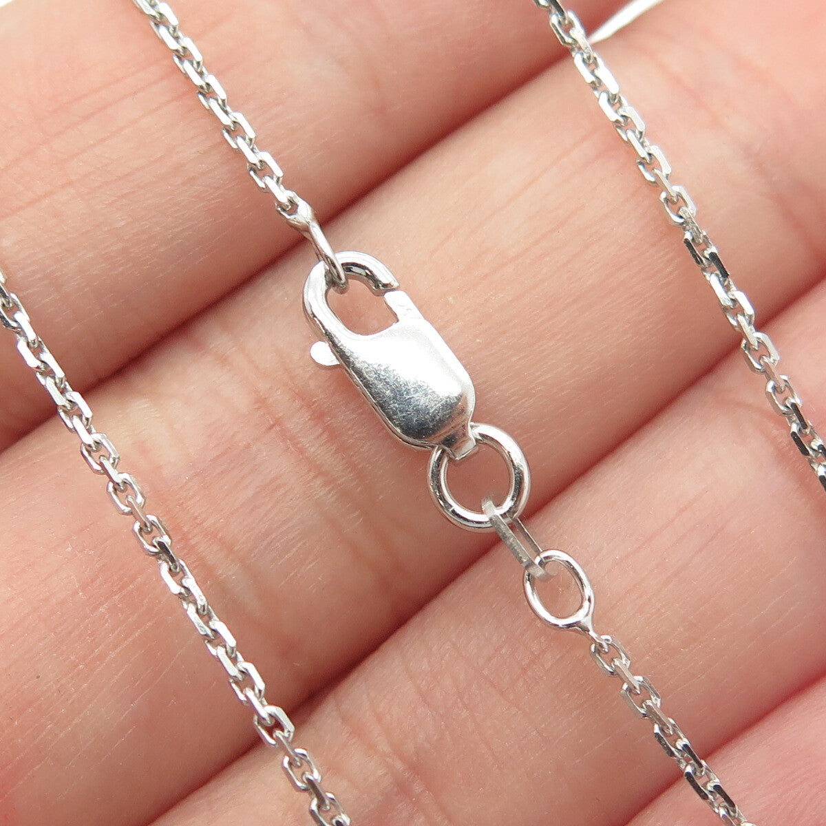 925 Sterling Silver Round-Cut C Z Scottish Terrier Dog Cable Chain Necklace 16"