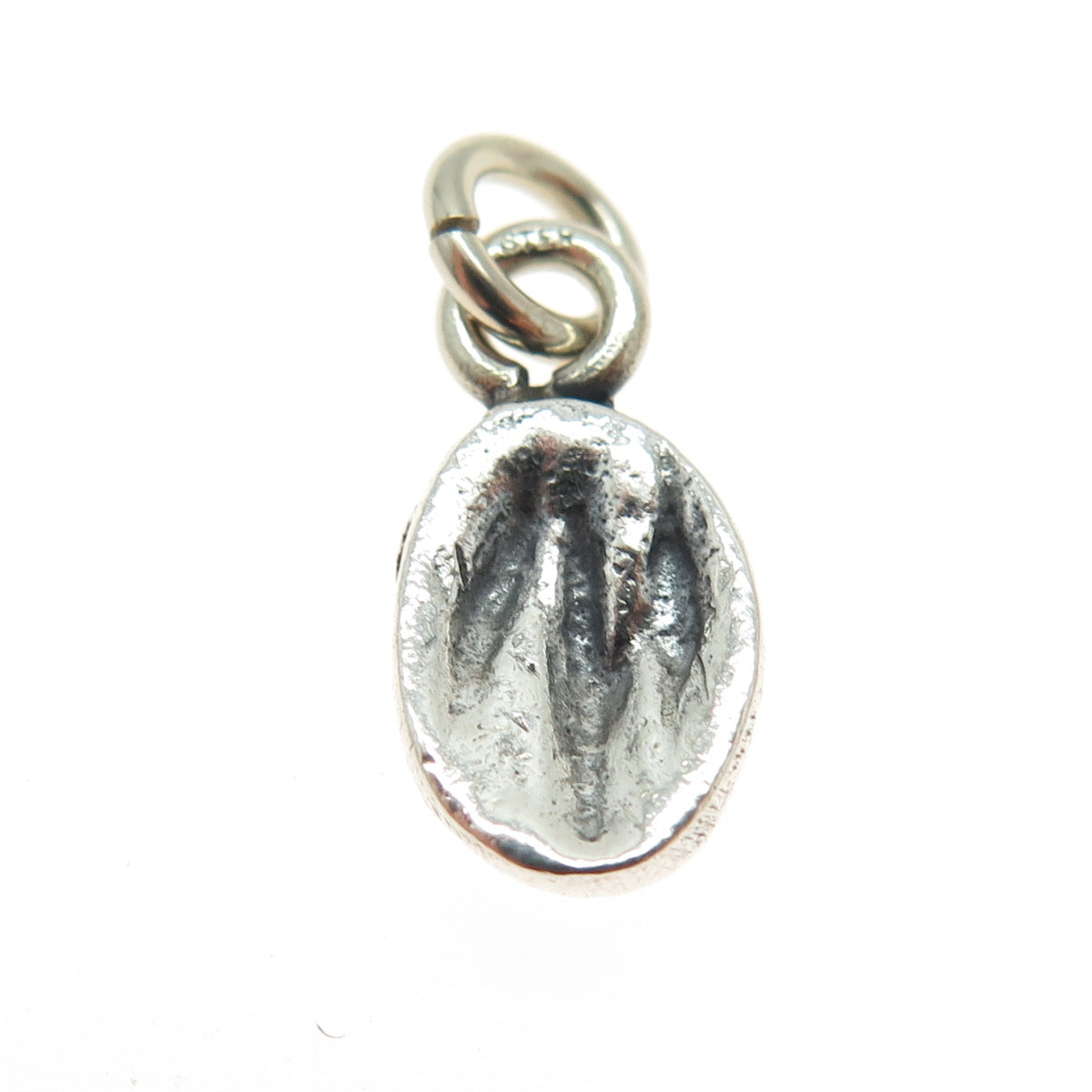 925 Sterling Silver Vintage Modernist Oxidized Minimalist Charm Pendant