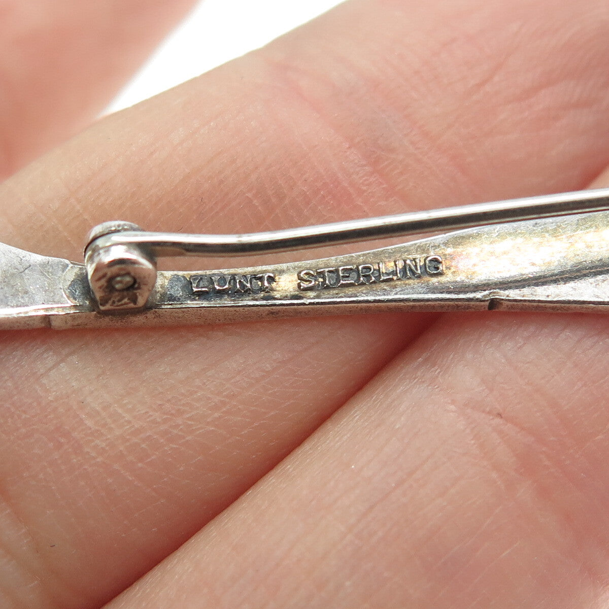 LUNT 925 Sterling Silver Vintage 1961 Alexandra Spoon Pin Brooch