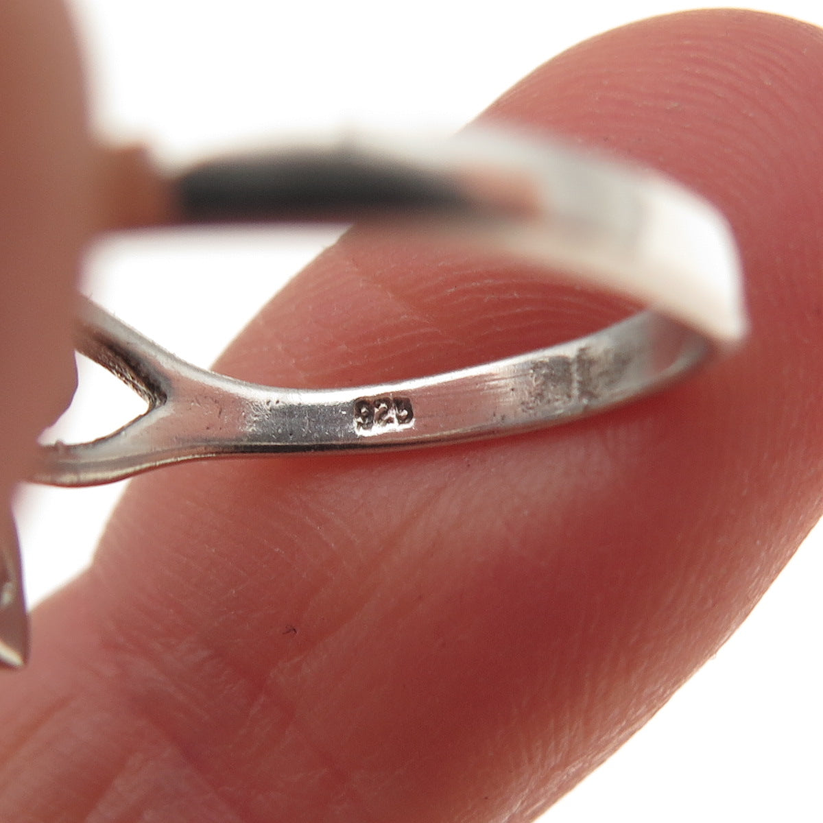 925 Sterling Silver Vintage Celtic Knot Oxidized Ring Size 6.75