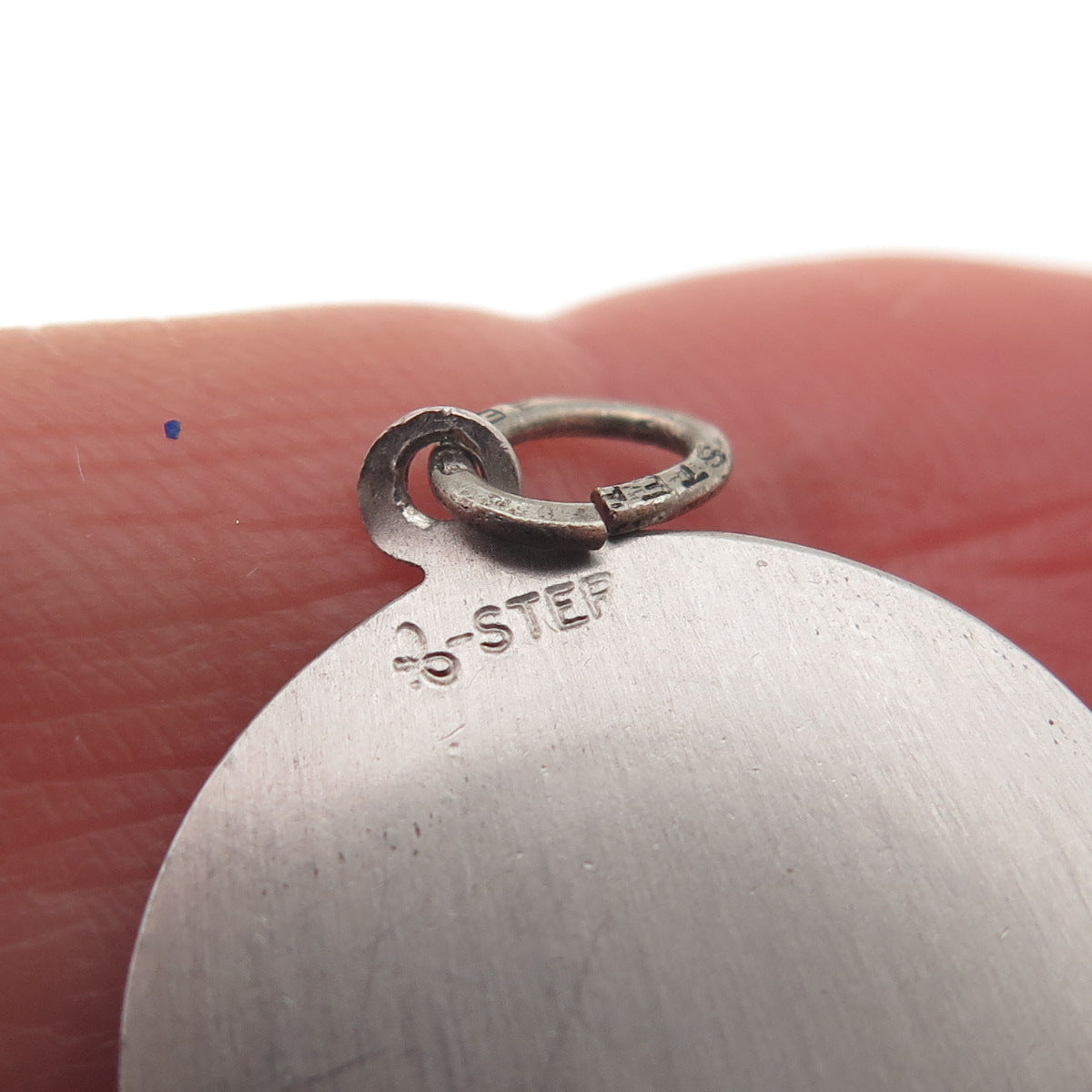 BEAU 925 Sterling Silver Vintage Enamel Happy 17th Birthday Mini Charm Pendant