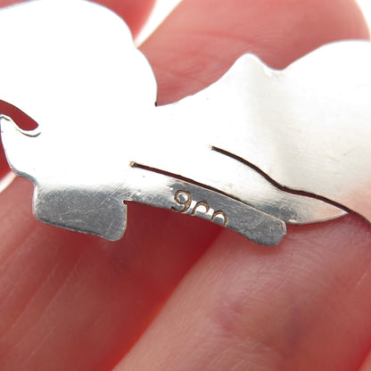 900 Silver Vintage Goofy Cartoon Character Charm Pendant