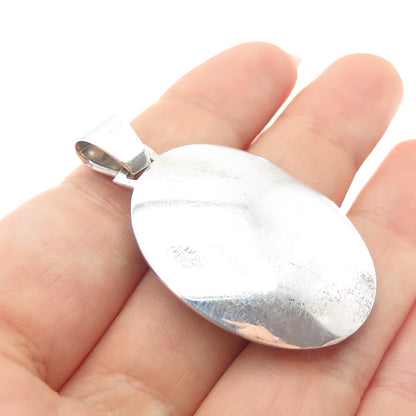 835 Silver Vintage Portugal Cannetille Oxidized Pendant