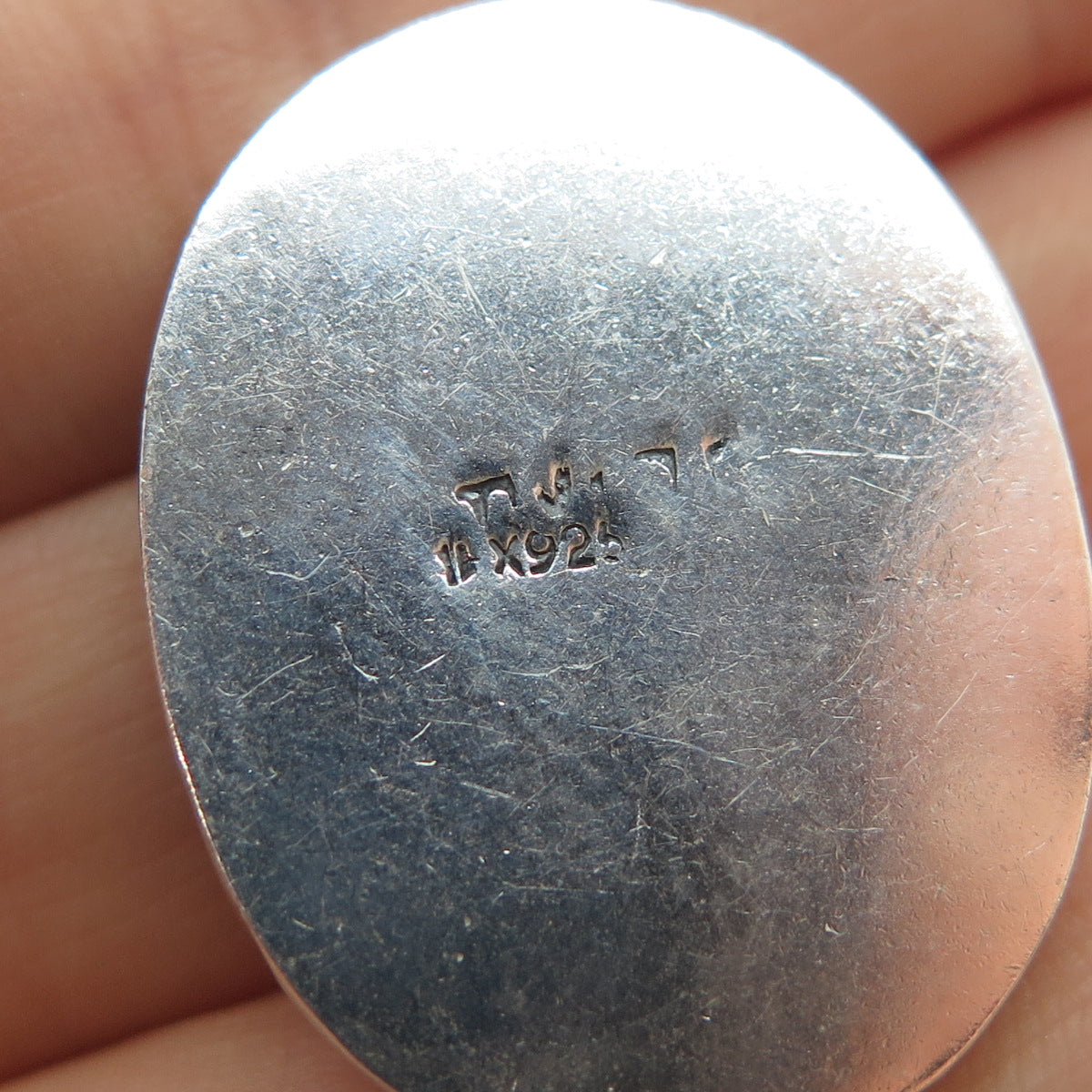 925 Sterling Silver Vintage Mexico Real Tyrone Turquoise Charm Pendant