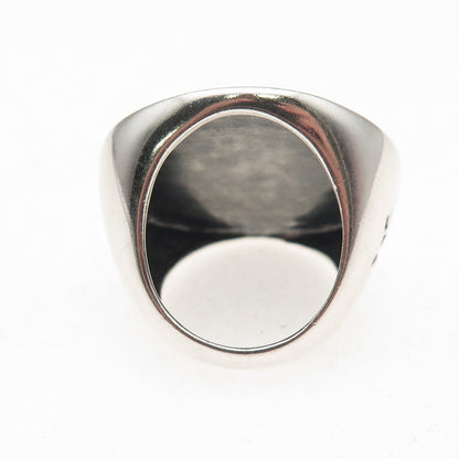 Silpada 925 Sterling Silver Vintage Roman Coin Oxidized Ring Size 7