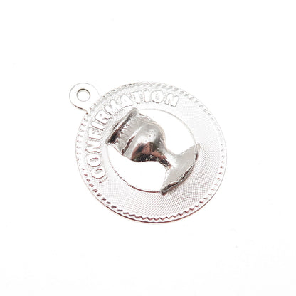 M&M Mark Mercy 925 Sterling Silver Vintage Confirmation Charm Pendant