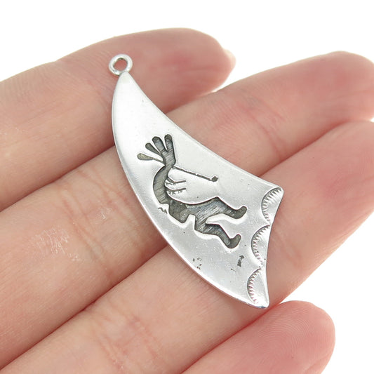 Old Pawn 925 Sterling Silver Vintage Southwestern Kokopelli Charm Pendant