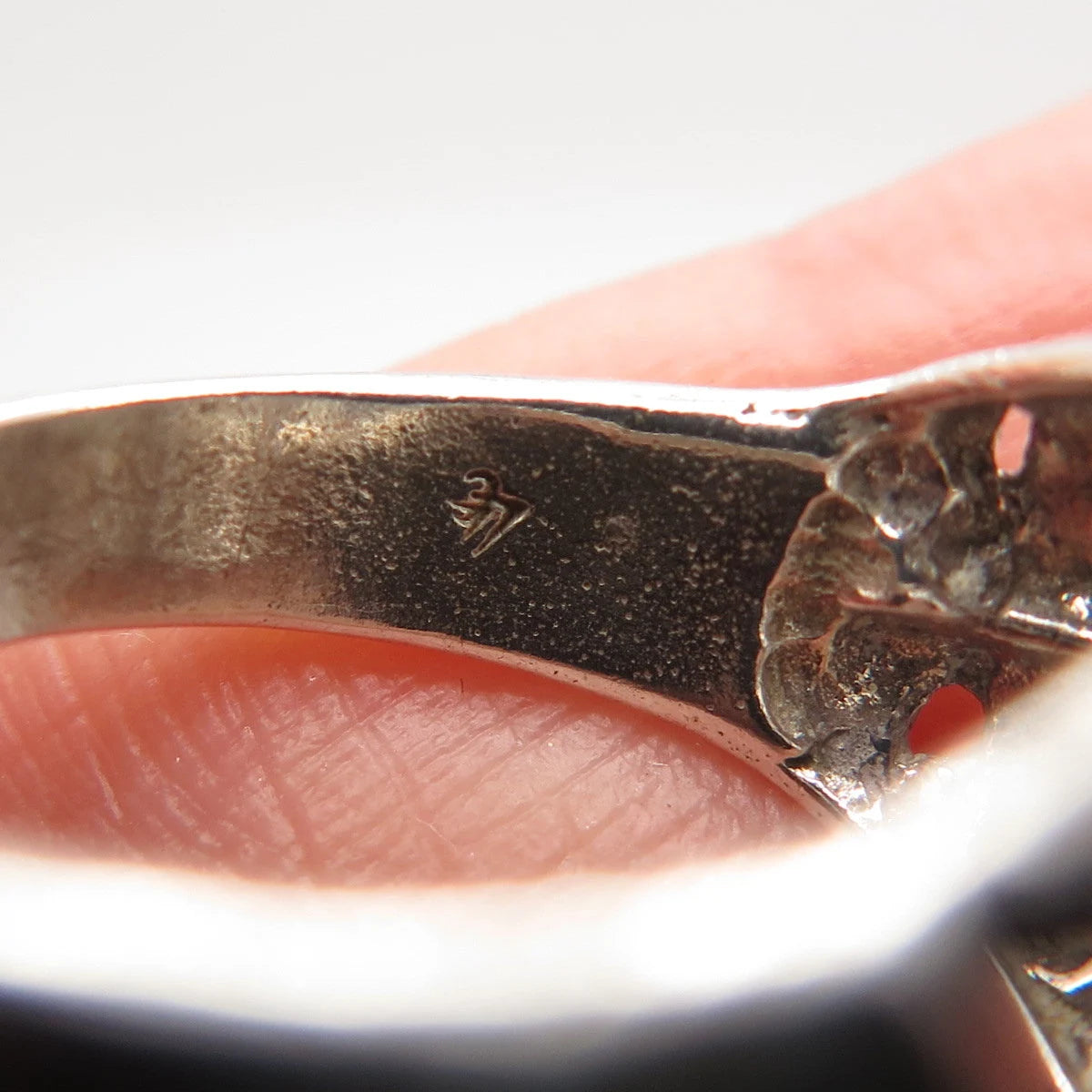 925 Sterling Silver Vintage Domed Ring Size 6