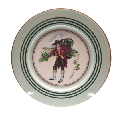 ROSEDALE China Made in USA Vintage Vigneron Hand Painted Porcelain Cabinet Plate