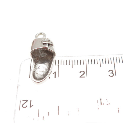 Sunwest 925 Sterling Silver Vintage Sandal Oxidized 3D Charm Pendant