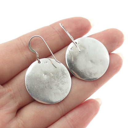 925 Sterling Silver Vintage Man in The Moon Dangling Earrings