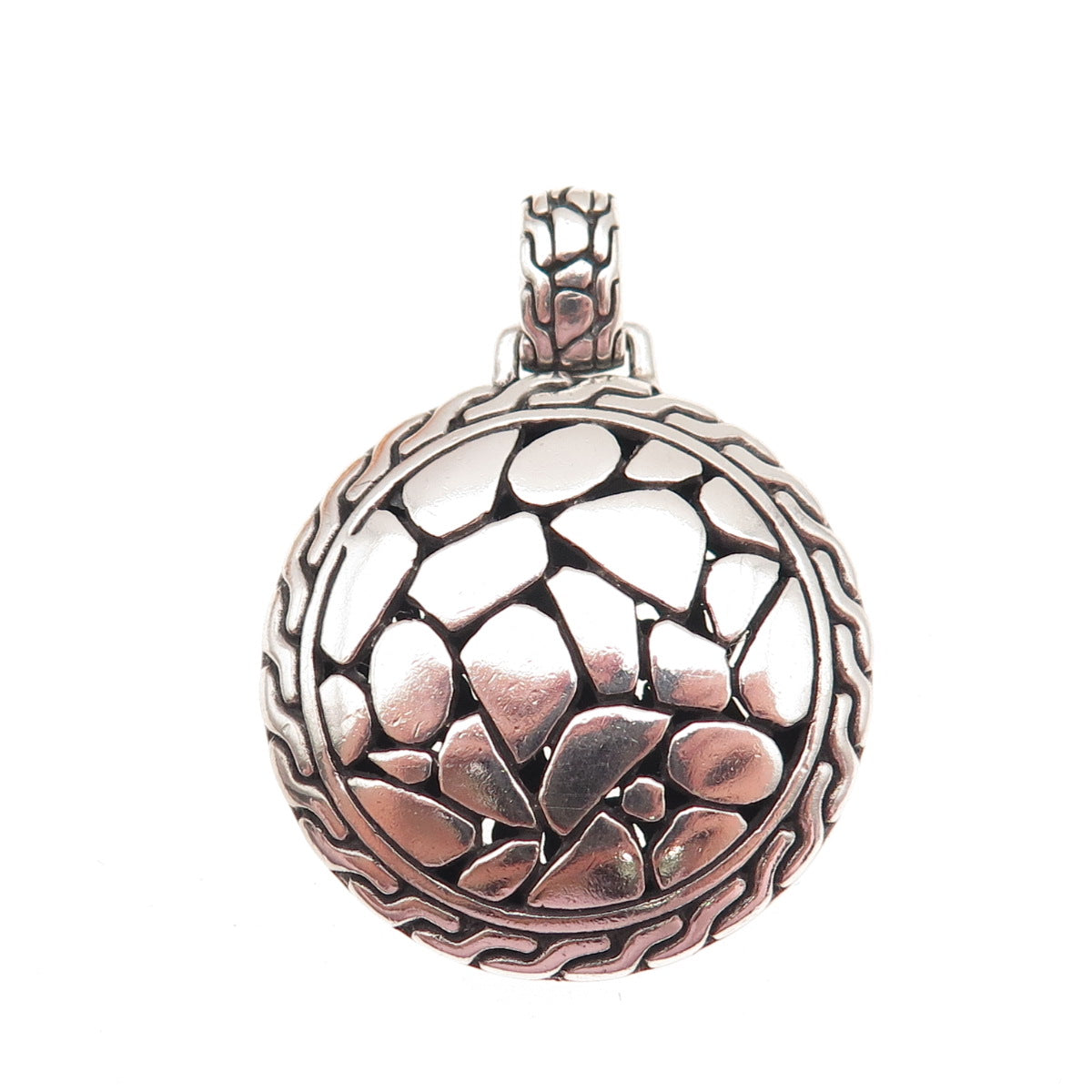 ATI Annika Witt 925 Sterling Silver Vintage Kali Modernist Charm Pendant