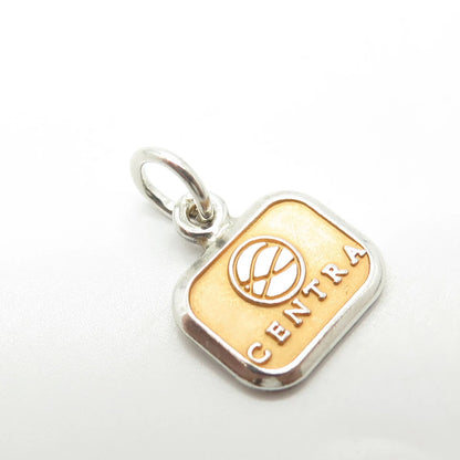 925 Sterling Silver Vintage USA cTo "Centra" Charm Pendant