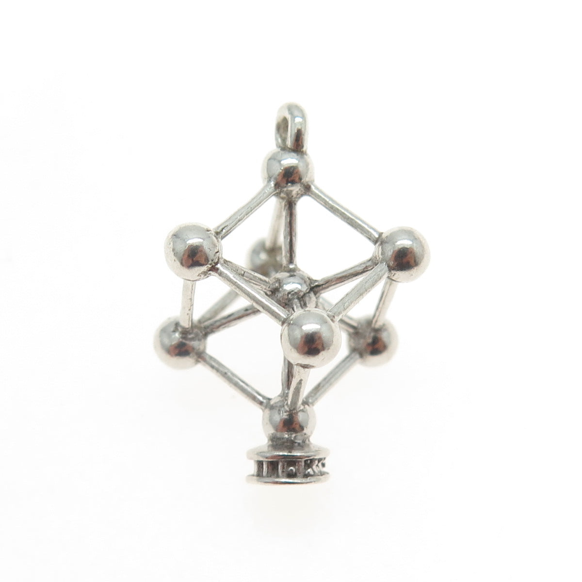 835 Silver Vintage Belgium Atomium Charm Pendant