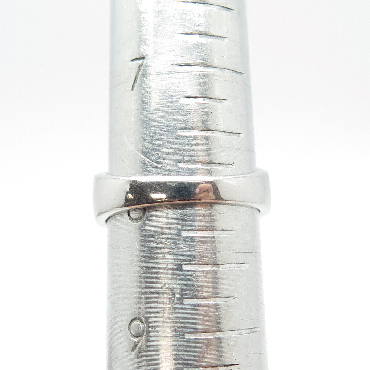 925 Sterling Silver Blue C Z Ring Size 8