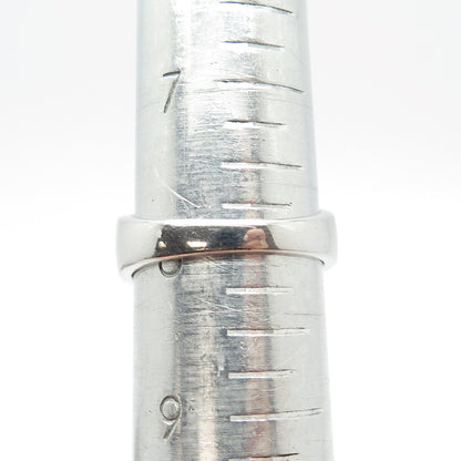 925 Sterling Silver Blue C Z Ring Size 8
