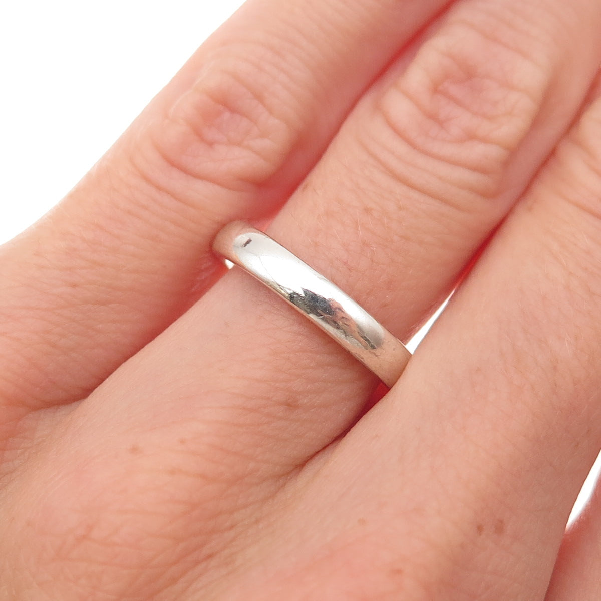 James Avery 925 Sterling Vintage Engraved Classic Wedding Band Ring Size 5.25