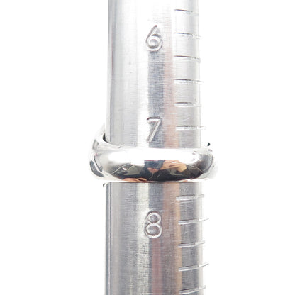 925 Sterling Silver Vintage EMA Real Black Onyx Ring Size 7.5