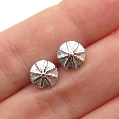 925 Sterling Silver Flower / Umbrella Stud Earrings