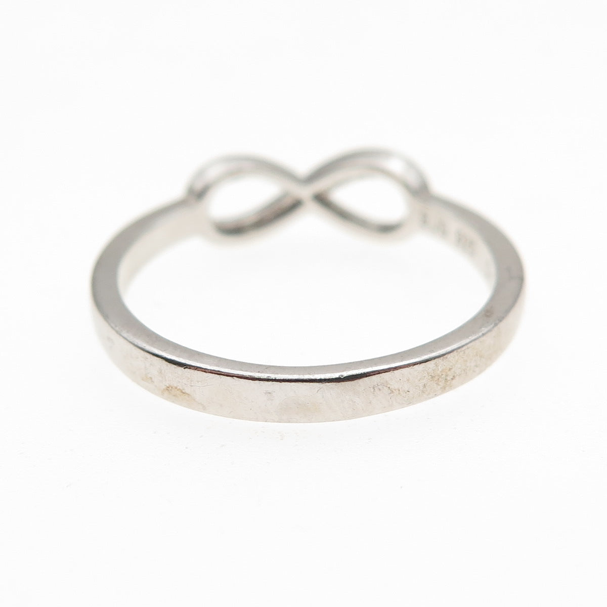 925 Sterling Silver Vintage Mother Infinity Ring Size 8