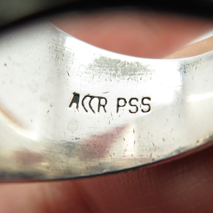ACCR Sterling Enamel C Z "2007 Richie Torres" Gaming Tournament Ring Size 9.5