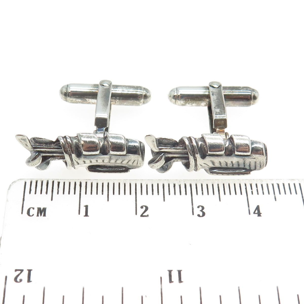 925 Sterling Silver Vintage ARG London Golf Club Cufflinks