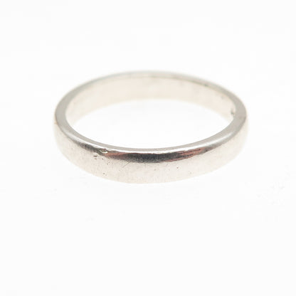 925 Sterling Silver Vintage Classic Wedding Band Ring Size 5