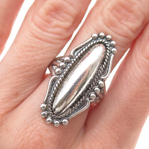 Bell Trading Post Old Pawn Sterling Silver Vintage Southwestern Ring Size 7.5
