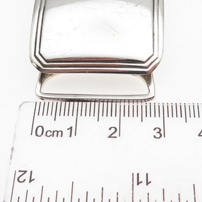 925 Sterling Silver Antique Art Deco Masonic Symbol Belt Buckle