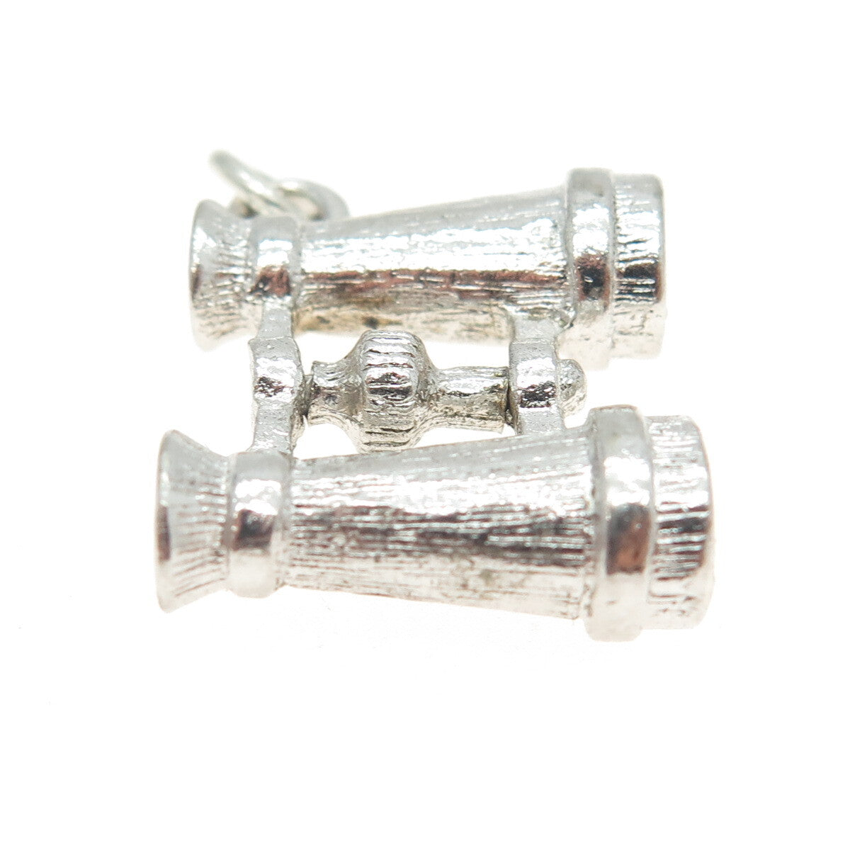 925 Sterling Silver Antique Art Deco Binoculars 3D Charm Pendant