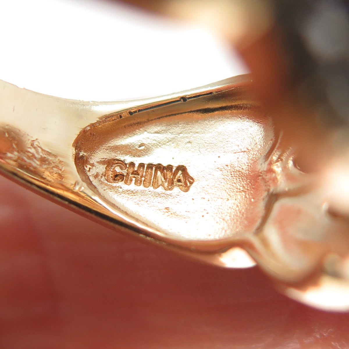 ROSS SIMONS Sterling Rose Gold Plated Diamond Accent & Multi-Gem Ring Size 7.25