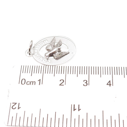 Mark Mercy 925 Sterling Silver Vintage Confirmation Oxidized Charm Pendant