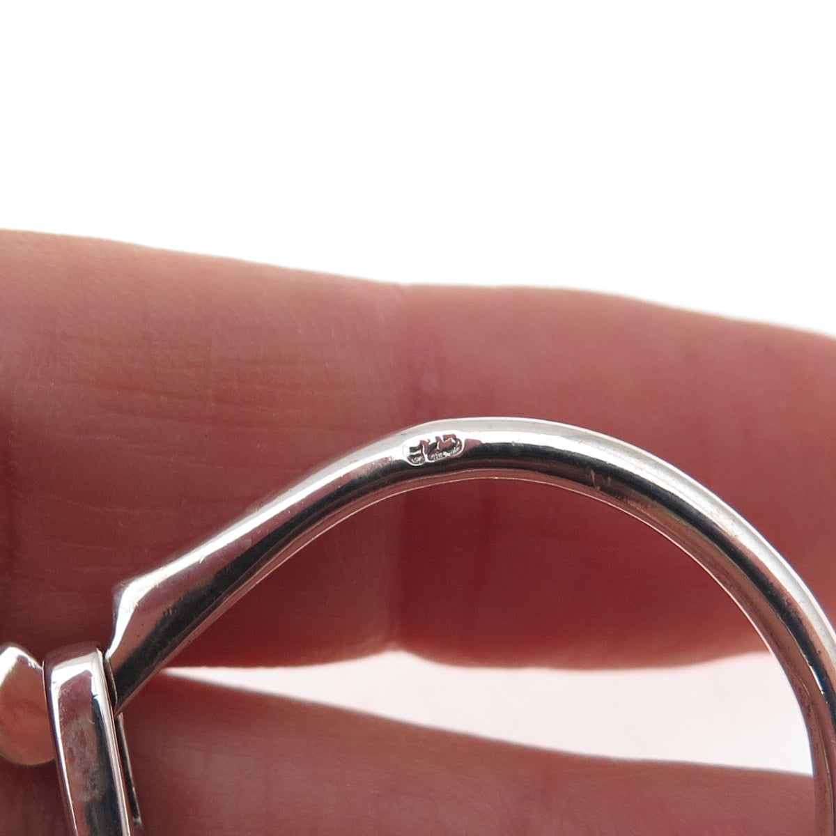 925 Sterling Silver Vintage Key Chain Ring Holder