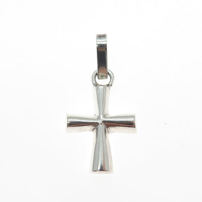 925 Sterling Silver Vintage Cross Religious Charm Pendant