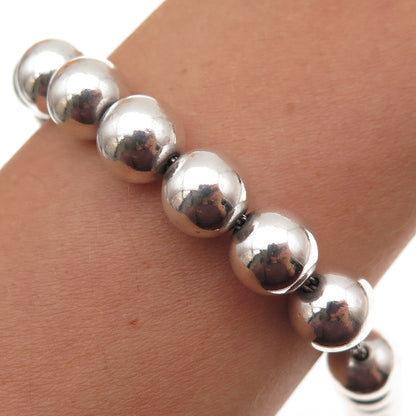 Tiffany & Co. 925 Sterling Silver Vintage HardWear Ball Beaded Bracelet 7.25"