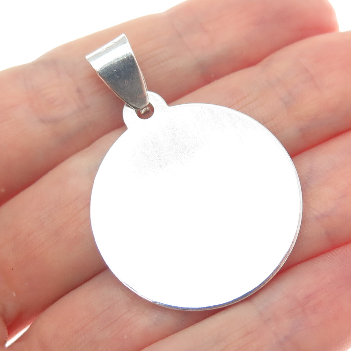 925 Sterling Silver Vintage Real Ruby St. Barbara Religious Charm Pendant