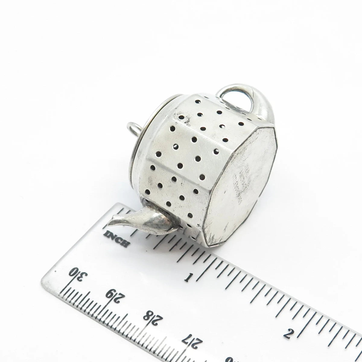 925 Sterling Silver Antique Amcraft Attleboro Mass Teapot Tea Diffuser Strainer