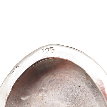 925 Sterling Silver Vintage Engraved Floral Locket Charm Pendant
