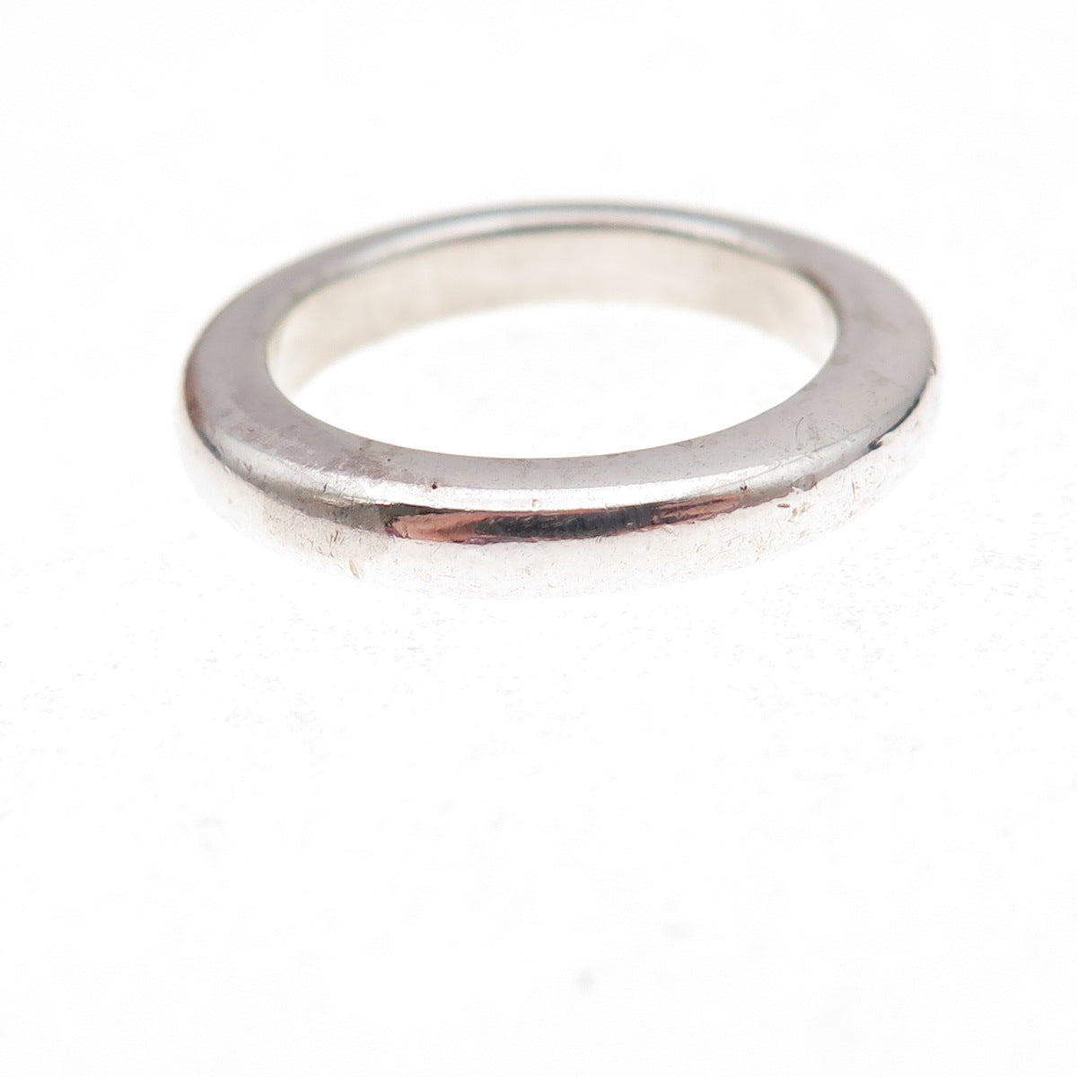 Faye 925 Sterling Silver Vintage Wedding Band Oxidized Ring Size 6.25