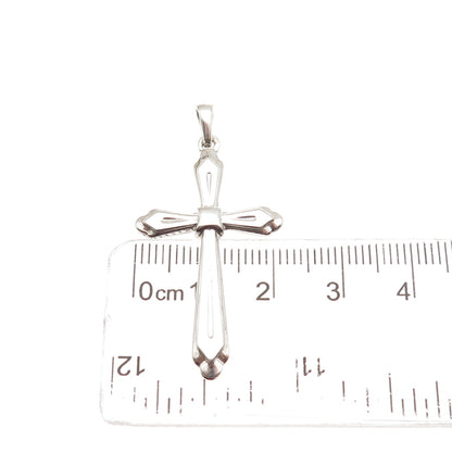 925 Sterling Silver Vintage Cross Charm Pendant