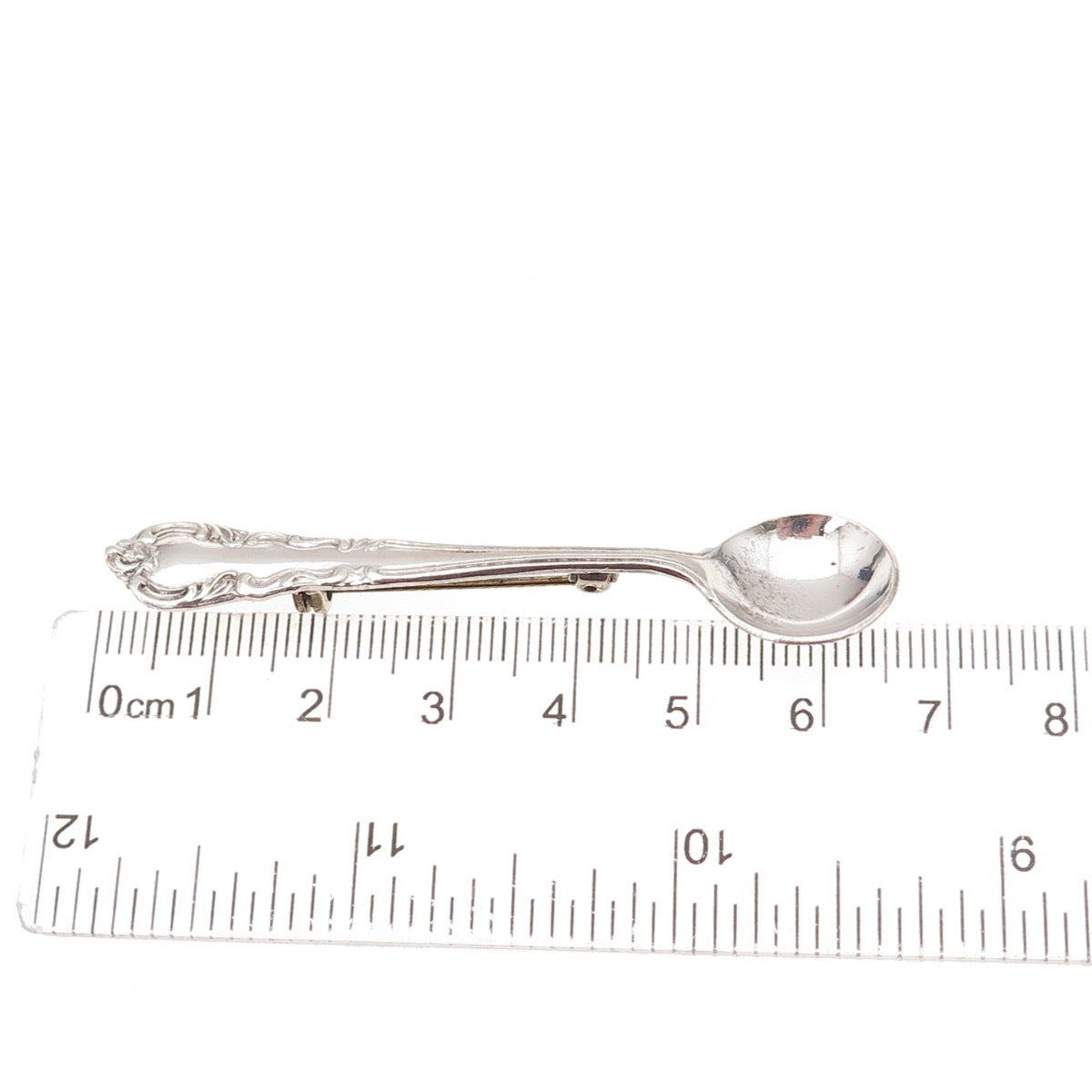 Easterling 925 Sterling Silver Antique 1944 American Classic Spoon Pin Brooch