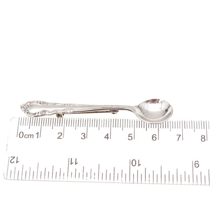 Easterling 925 Sterling Silver Antique 1944 American Classic Spoon Pin Brooch